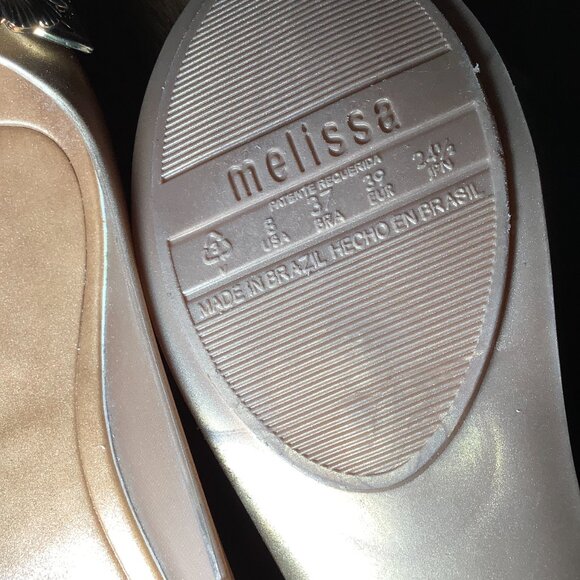 Melissa Jelly Ballet Flats Ultra girl Flower Chrome  - Picture 3 of 5